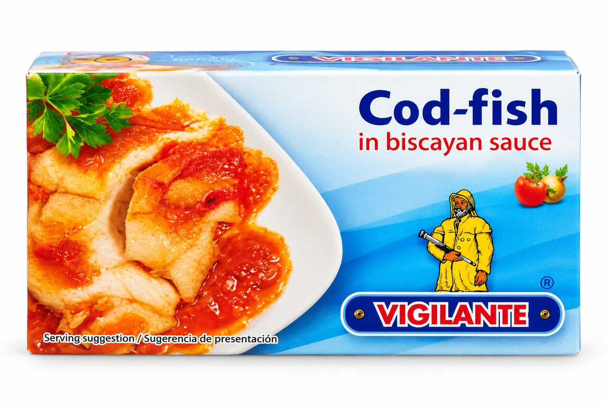 Cod-Fish in Biscayan Sauce, "Vigilante", 115g