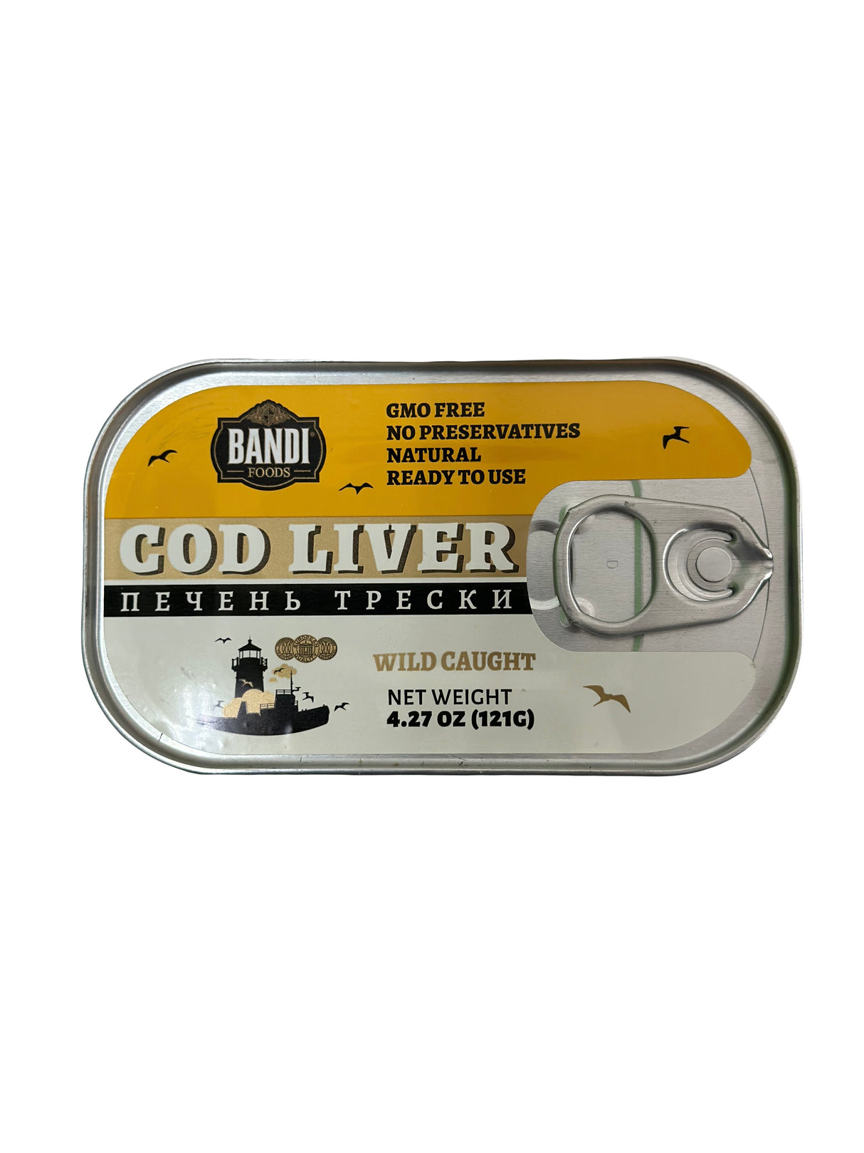 Cod Liver, Wild Caught - Bandi Foods 121g