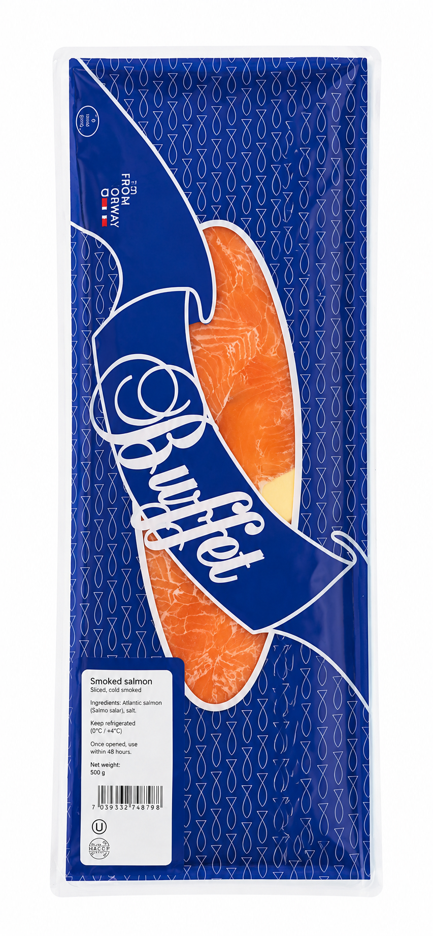 Smoked Salmon, Buffet 500g