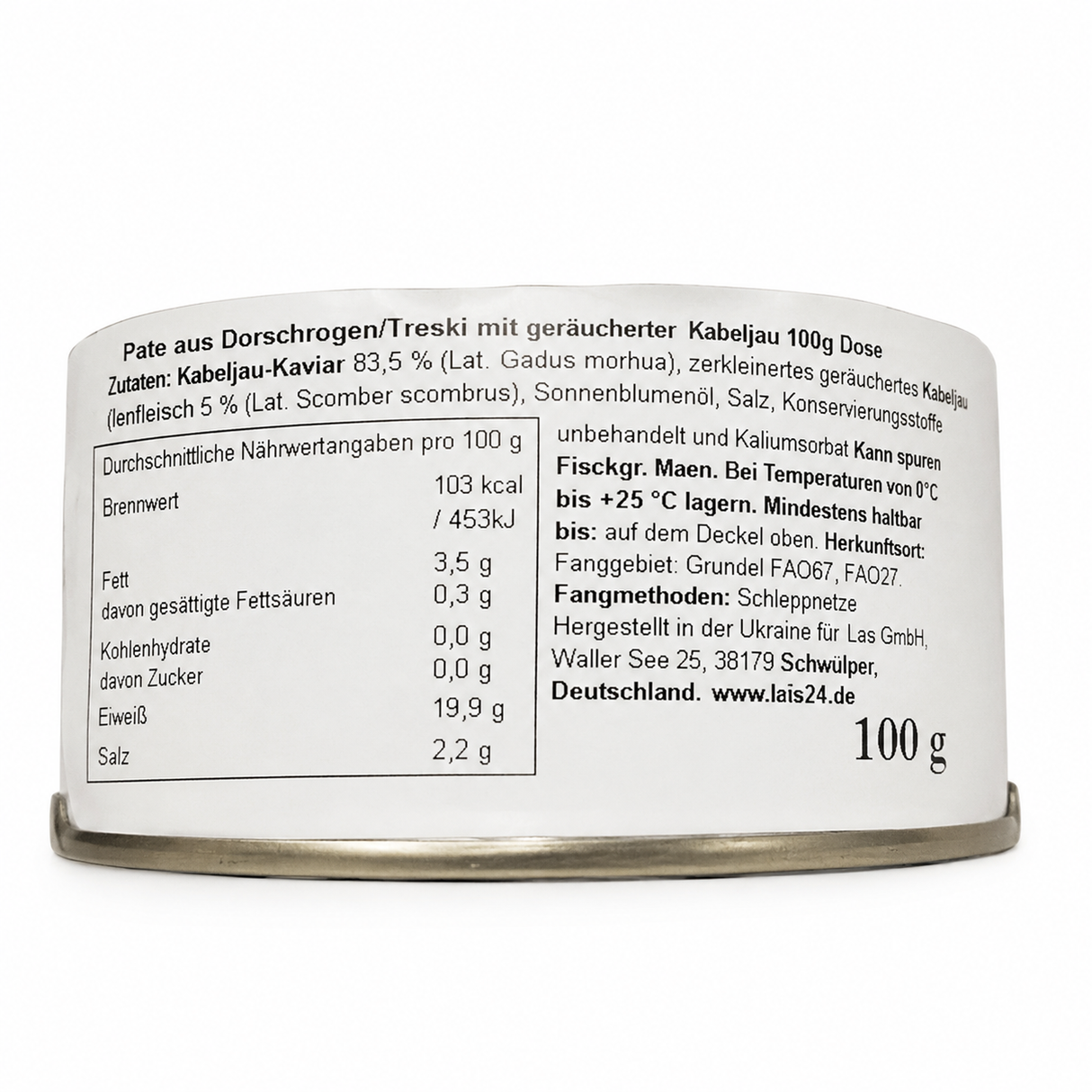 Cod Caviar Pate with Smoked Mackerel - Veladis 100g