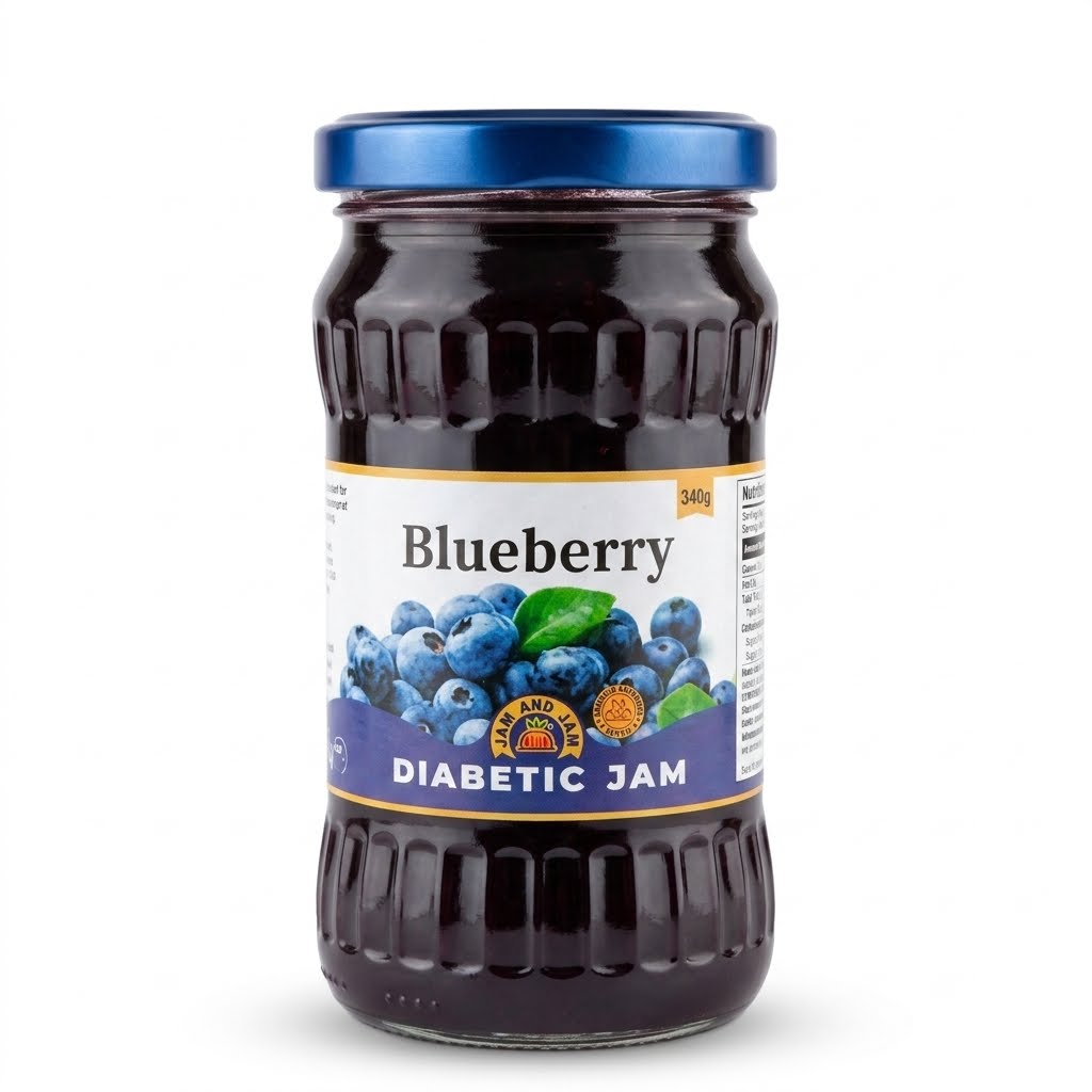 Blueberry Diabetic Jam, "Jam and Jam", 340g