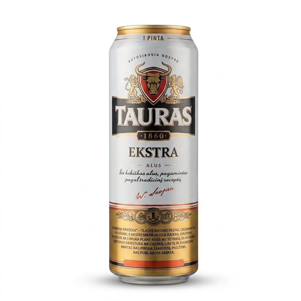 Tauras Ekstra Beer 568ml Can