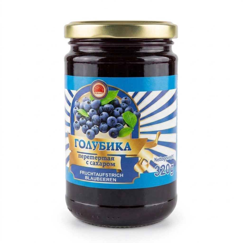 Blueberry Jam with Sugar 320g