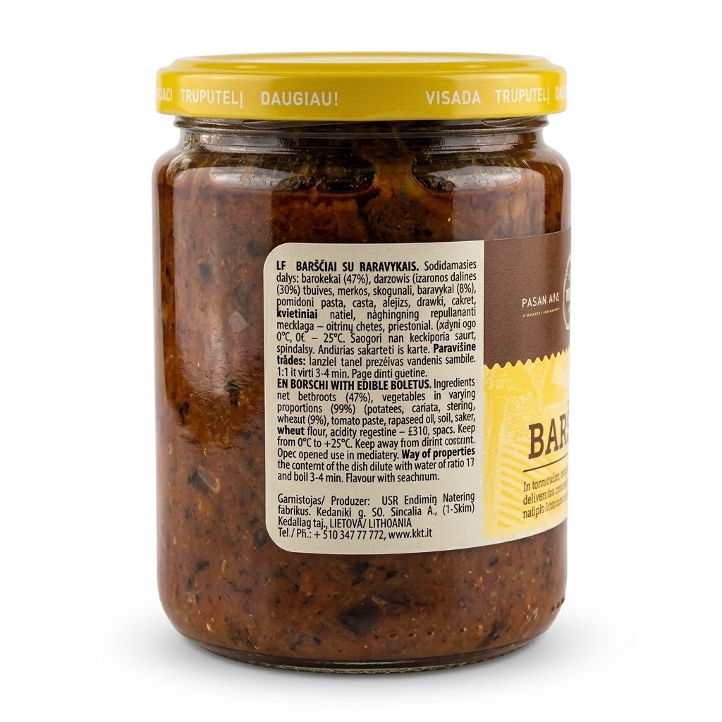 Borscht with Boletus Mushrooms 480g - Kedainiu
