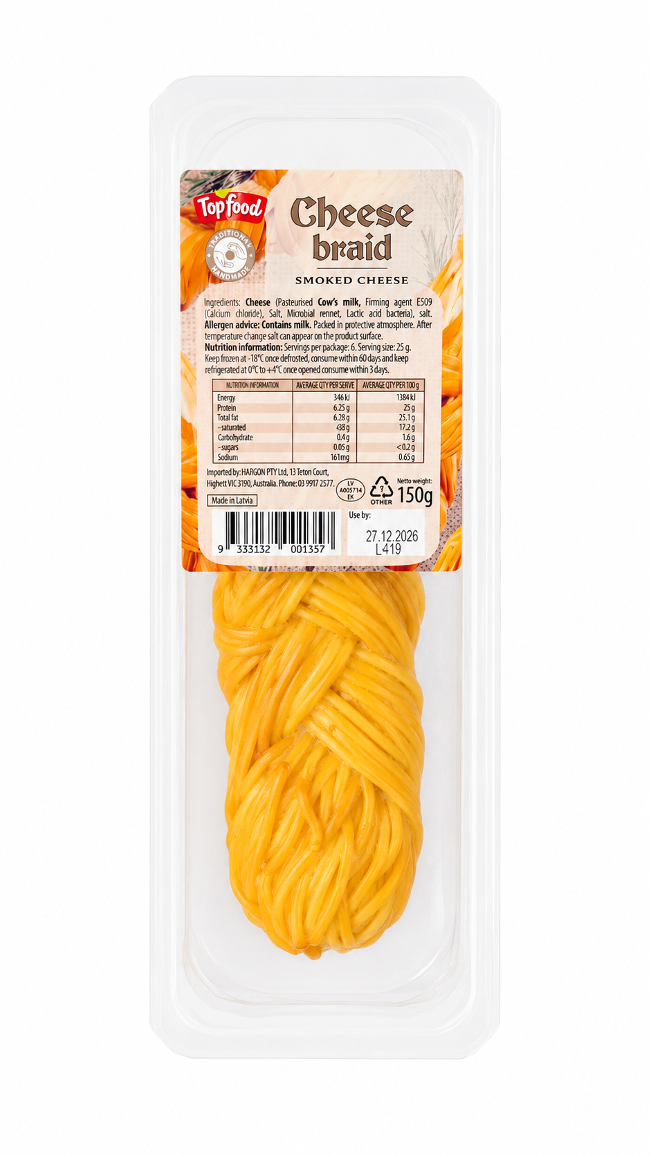 Smoked Cheese Braid (Chechil) - Top Food 150g