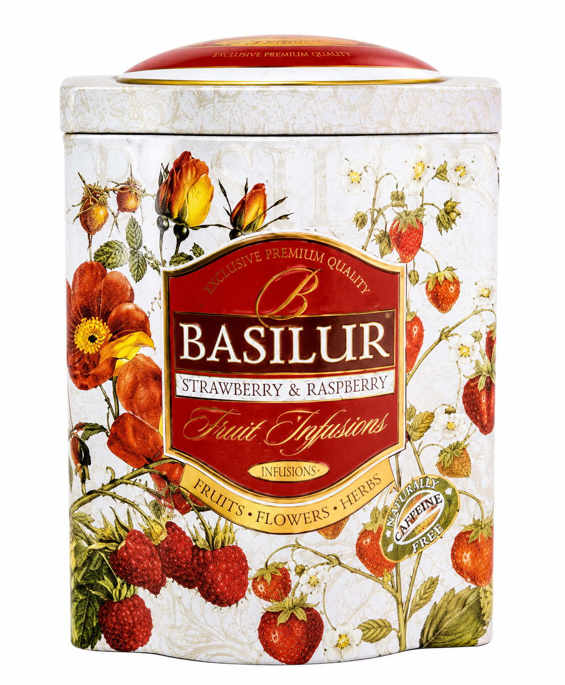 Strawberry&Raspberry, Fruit Infusions, "Basilur", 100g, Tin