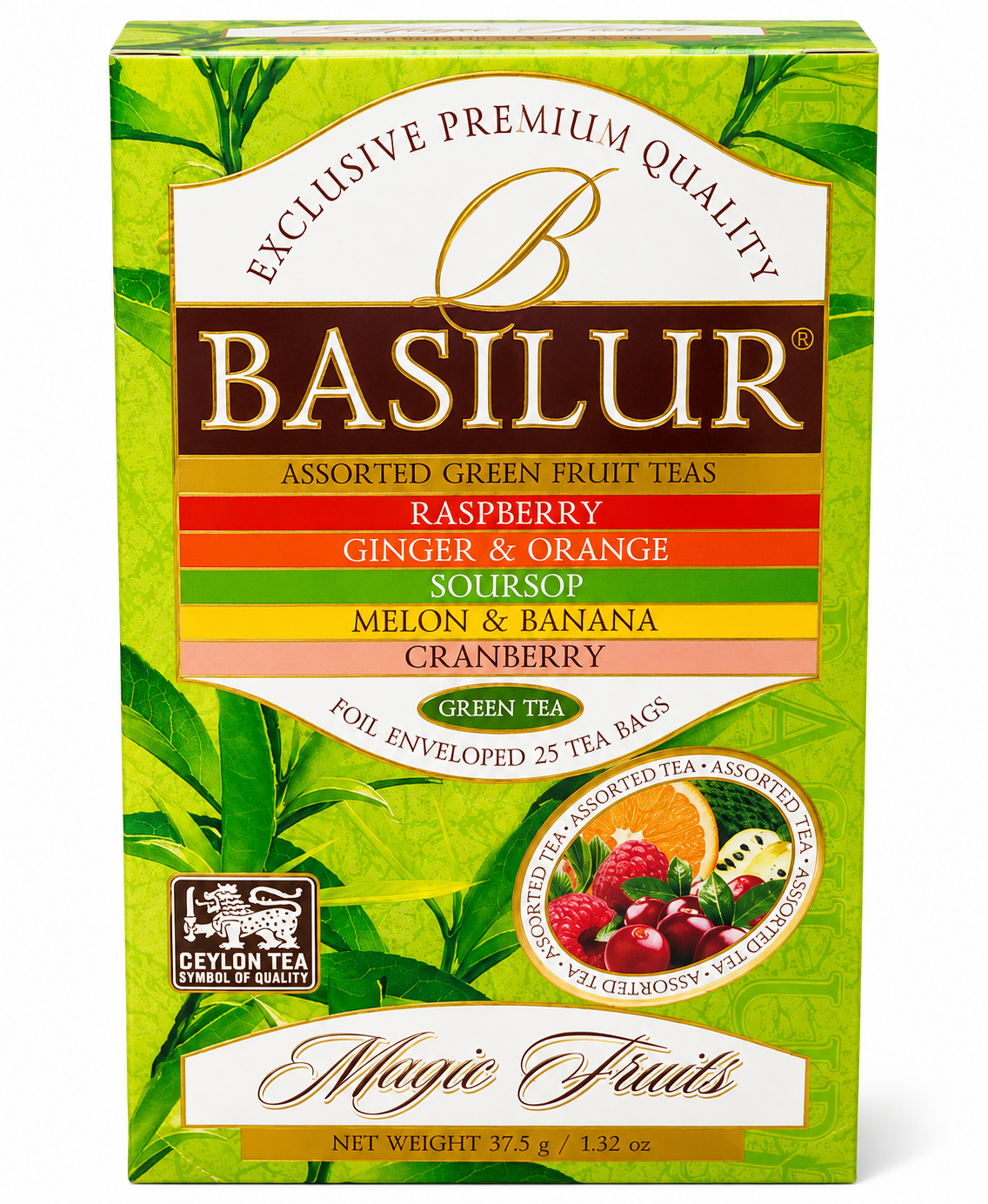 Assorted Green Fruit Tea - Magic Fruits, Basilur, 37.5g