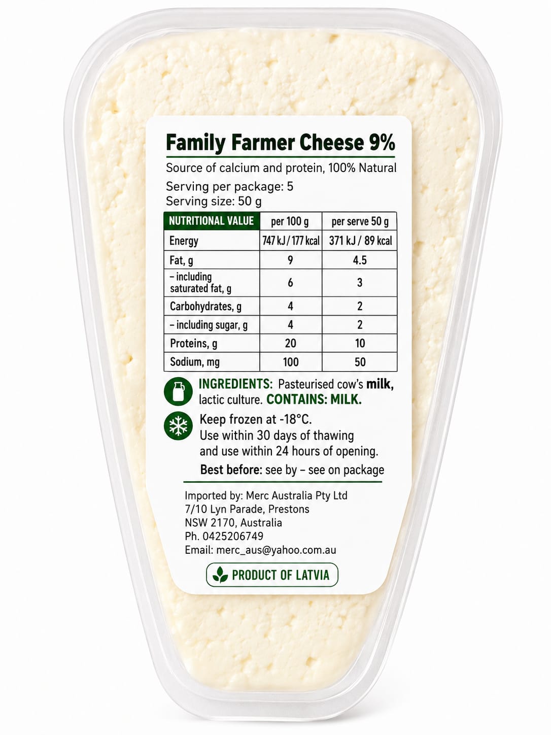 Farmer's Cottage Cheese, 33% - Moja Semja 250g