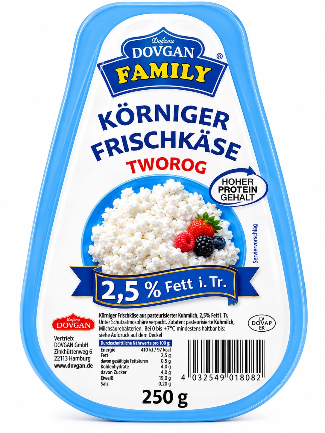 Farmer's Cottage Cheese, 2.5% - Moja Semja 250g