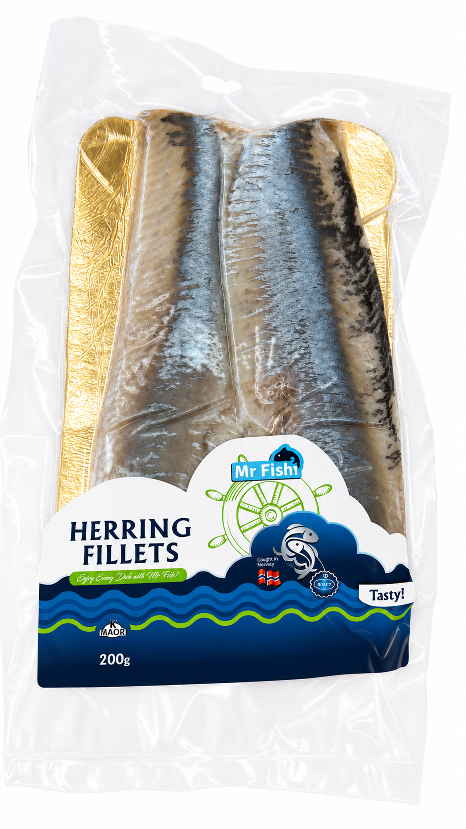 Lightly Salted "Matje" Herring Fillets, Mr Fishi, 200g