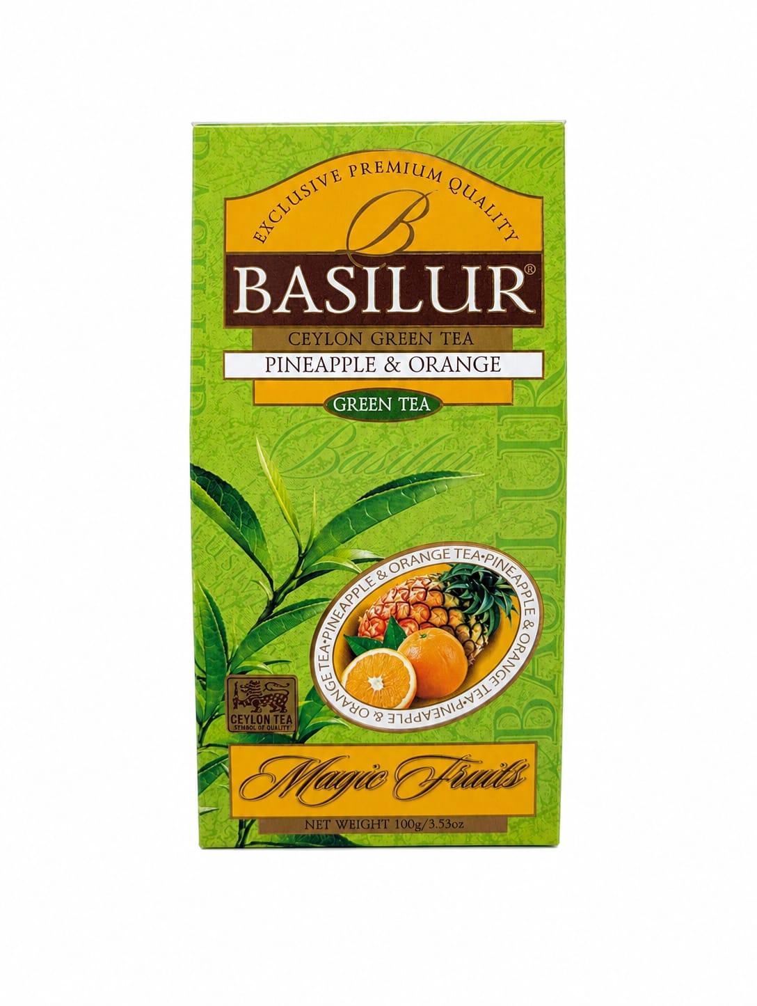 Ceylon Green Tea Pineapple & Orange, Magic Fruits - Basilur, 100g