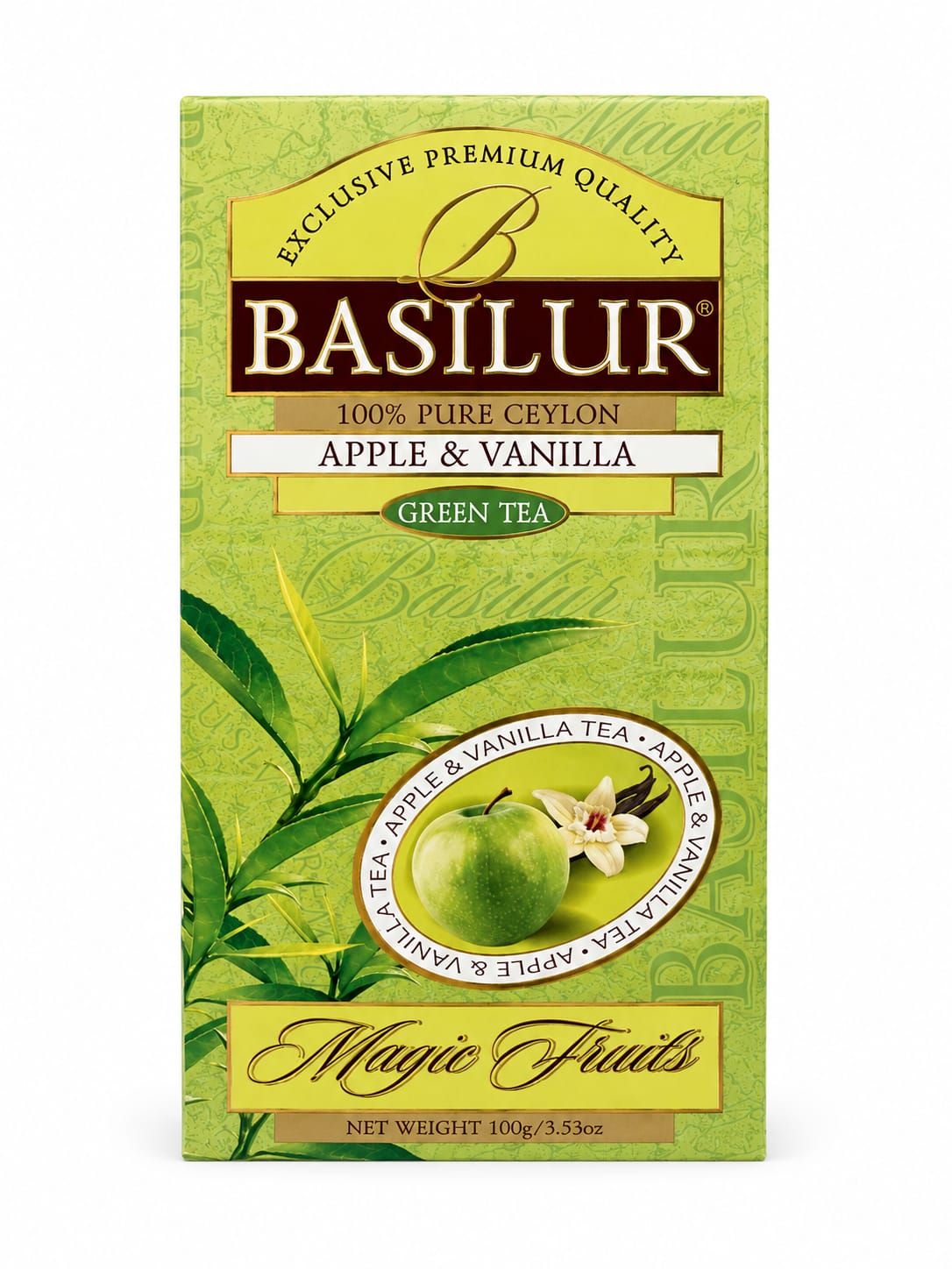 Basilur Magic Fruits Apple & Vanilla Ceylon Green Tea 100g