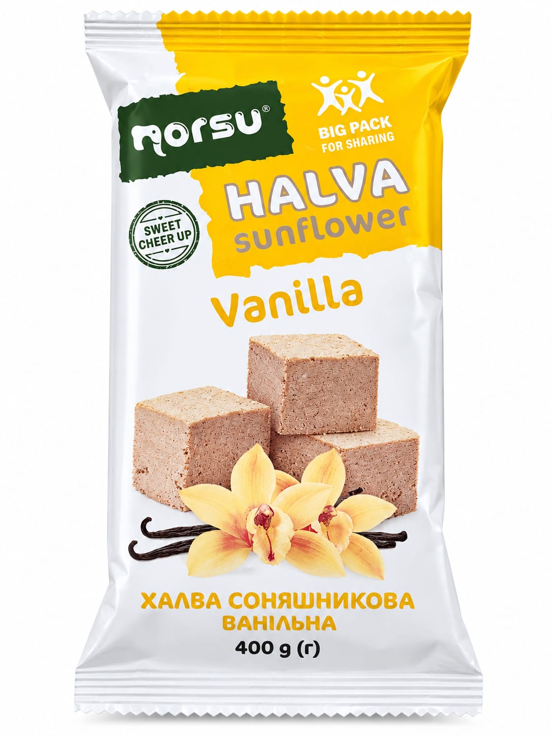 Sunflower Halva Vanilla Flavor, "Norsu", 400g