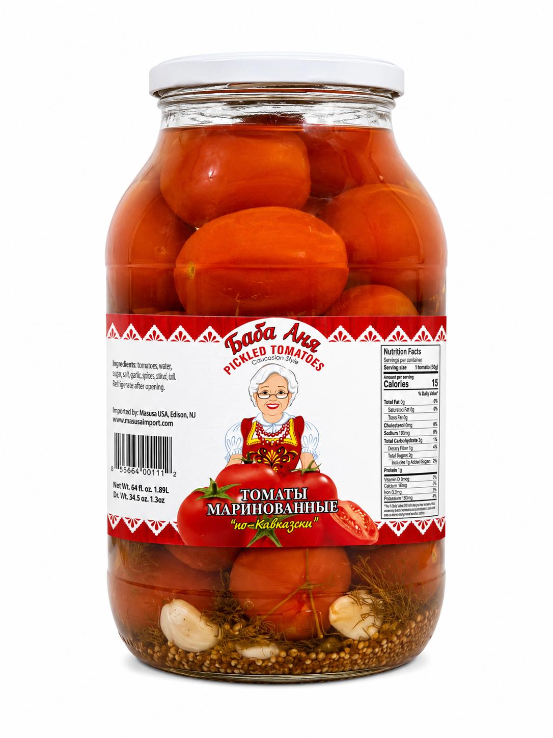 Pickled Tomatoes (Caucasian Style), "Baba Anya", 1.85L