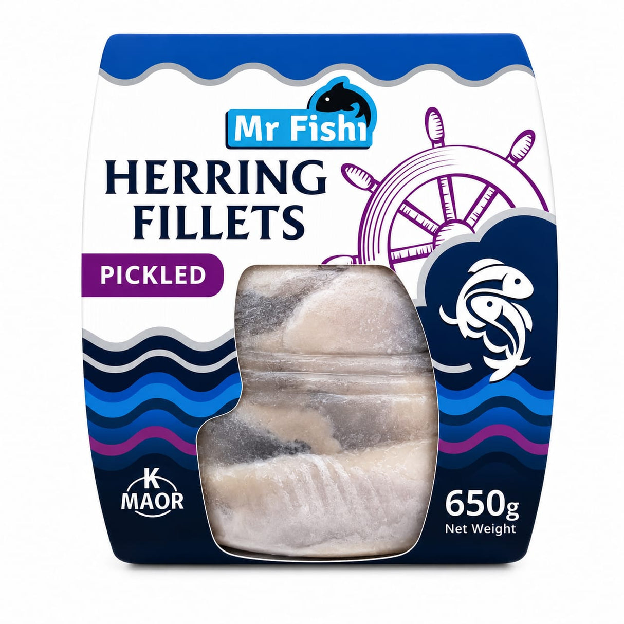 Herring Fillets, Pickled - Mr Fishi 650g