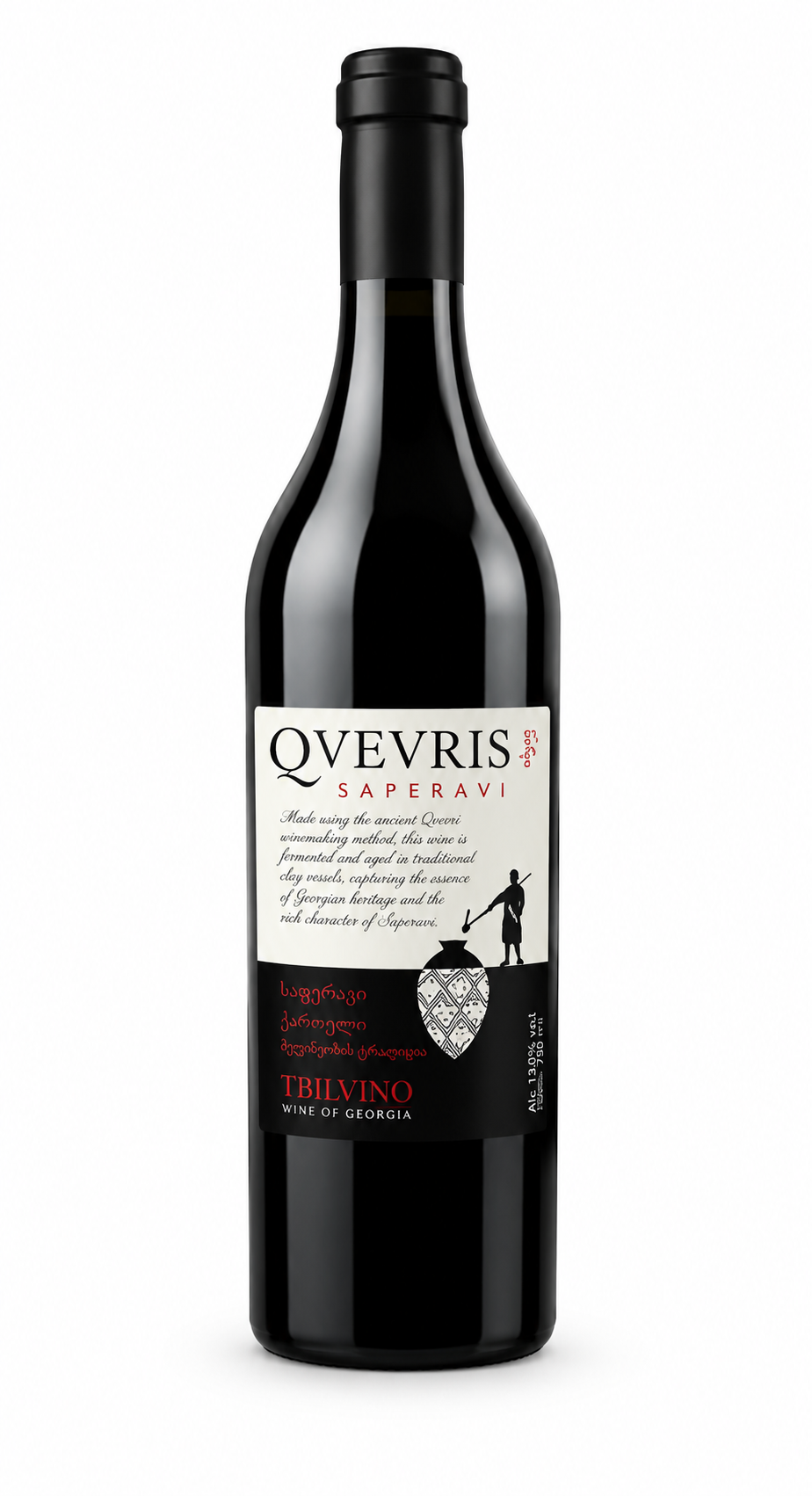 Qvevris Saperavi, Dry Red 2021 - Tbilvino, 750ml