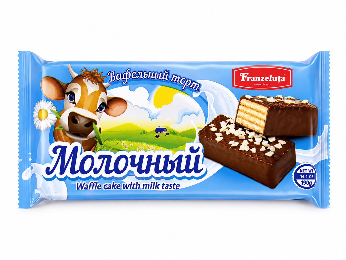 Waffle Cake with Milk Taste, "Franzeluta", 190g