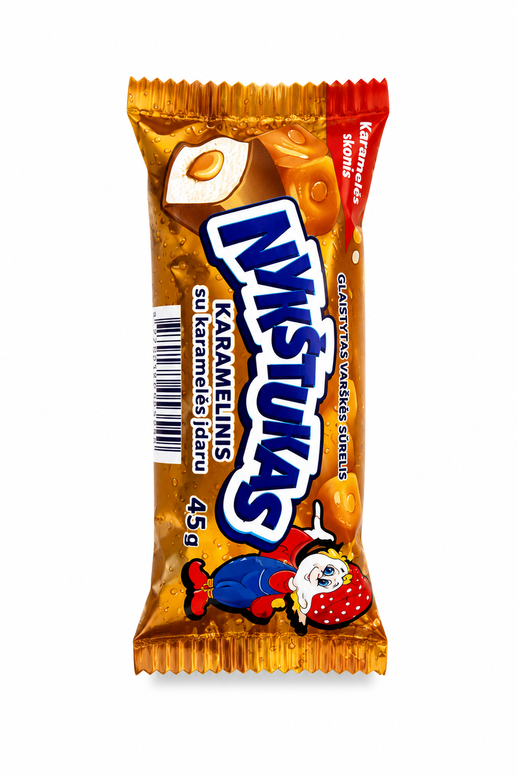 Cheesecake Bar with Caramel Coating - Nykstukas 45g