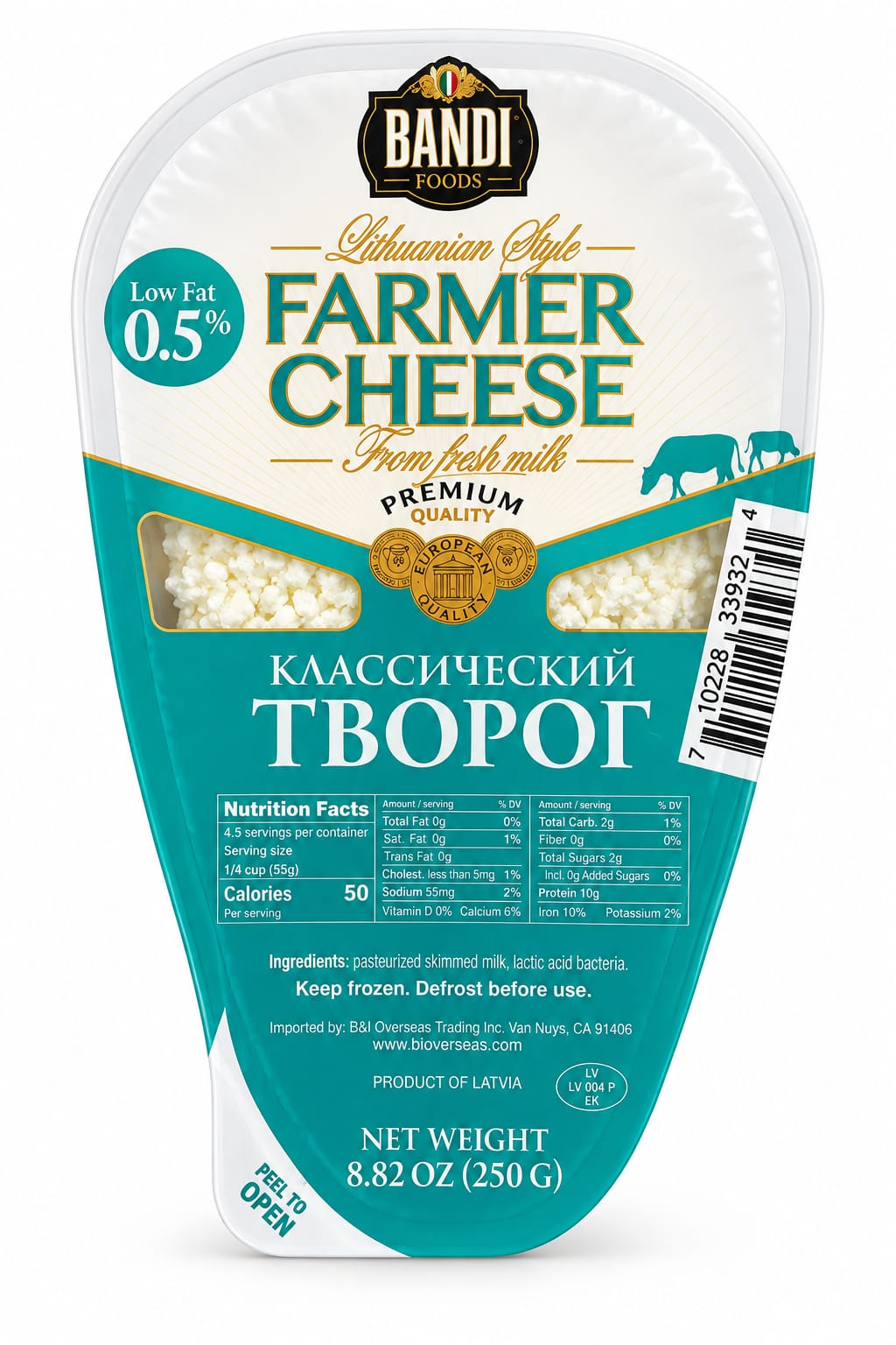 Farmer Cheese, "Bandi", 0,5%, 250g