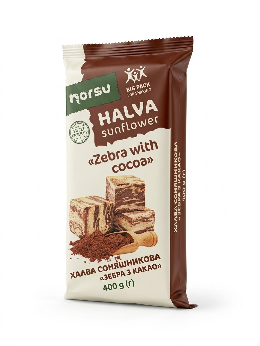 Halva Sunflower, "Zebra with Cocoa", 400g