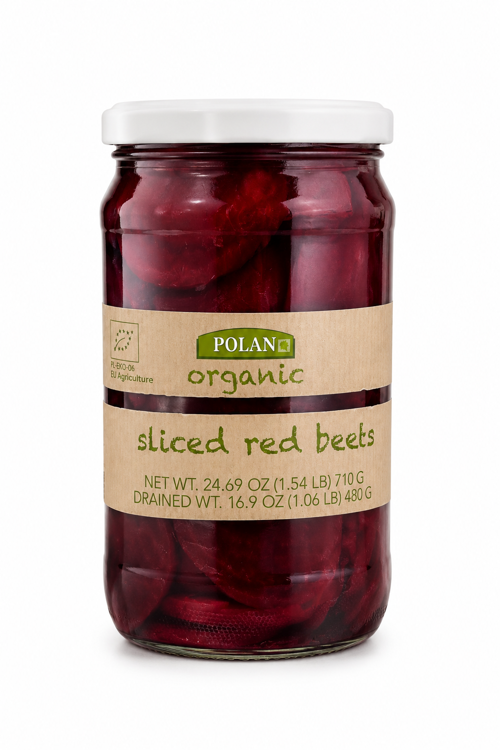 Sliced Red Beets, Organic 710g