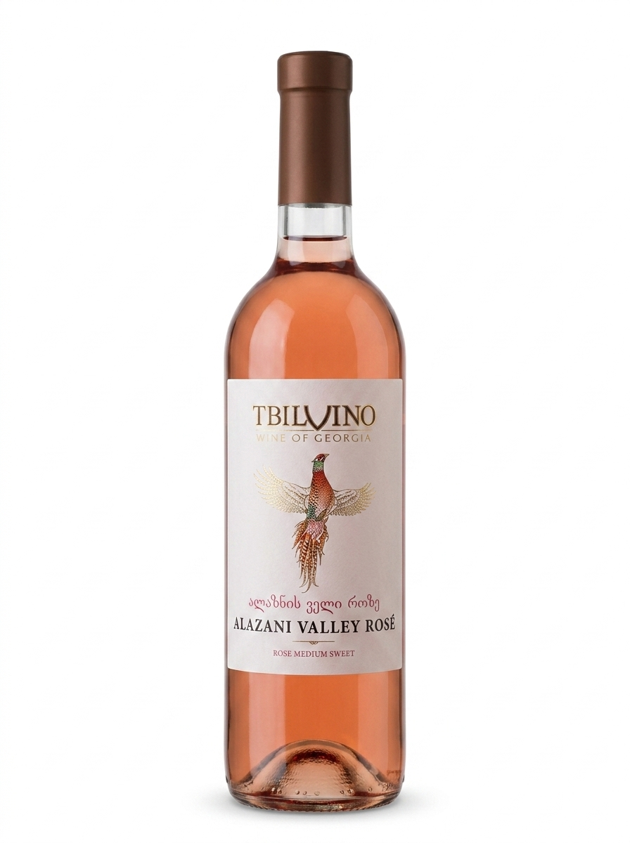 Alazani Valley Rose Medium Sweet - Tbilvino 750ml