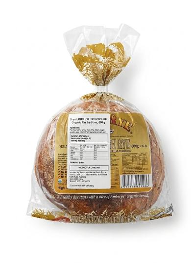 Organic Sourdough Bread - AmbeRye 600g