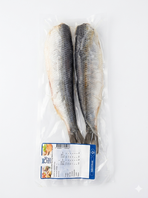 Salted Atlantic Herring Backs, Vacuum Packed - Fish Master
