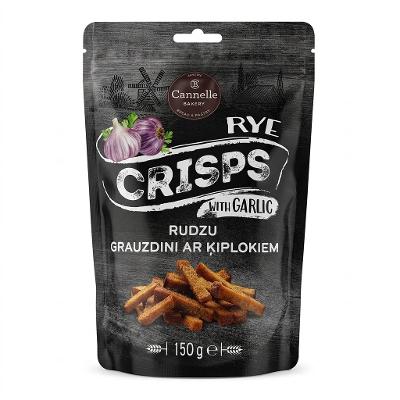 Rye bread snacks "Crisps" with garlic - Cannelle Bakery 150g