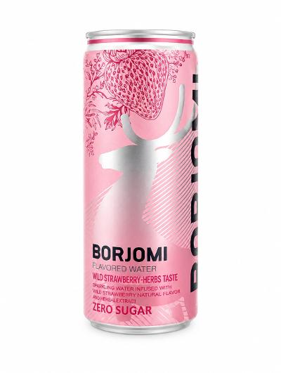Borjomi Flavoured Water Wild Strawberry & Herbs 330ml