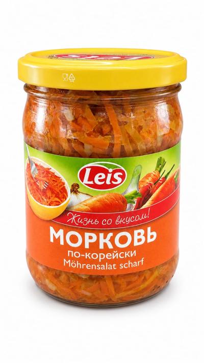 Korean Style Carrots in Jar - Leis 480g