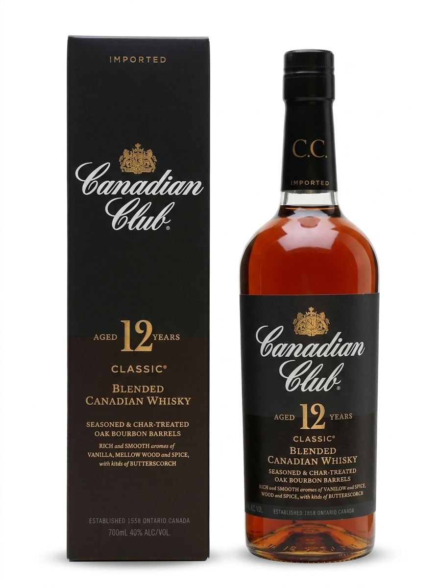 Canadian Club Classic, 12 Year Old Whisky, 700ml