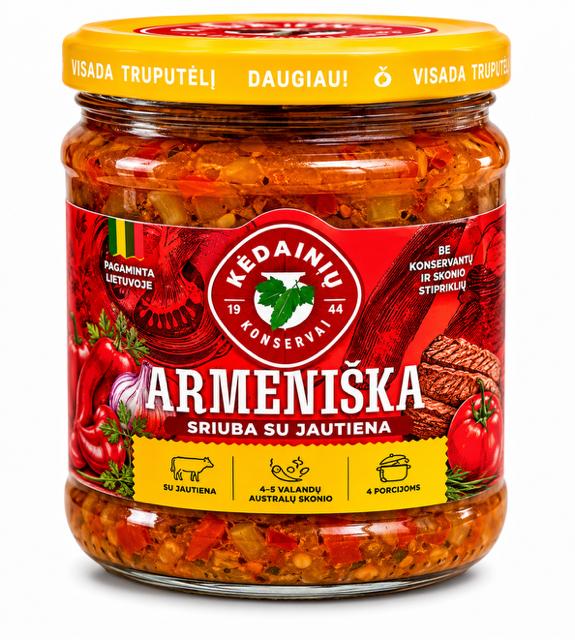 Armenian Beef Soup in a Glass Jar - Kedainiu 480g