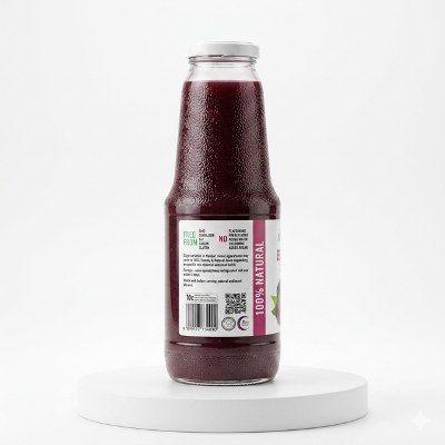 Raspberry 100% Juice - Yummy and Natural 1L
