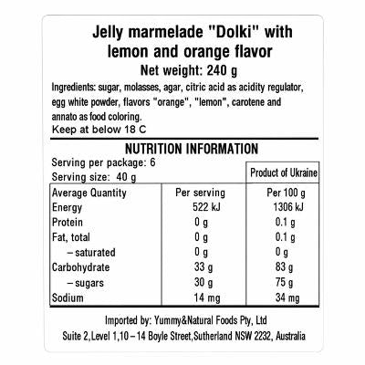 Jelly Slices - Klim 240g