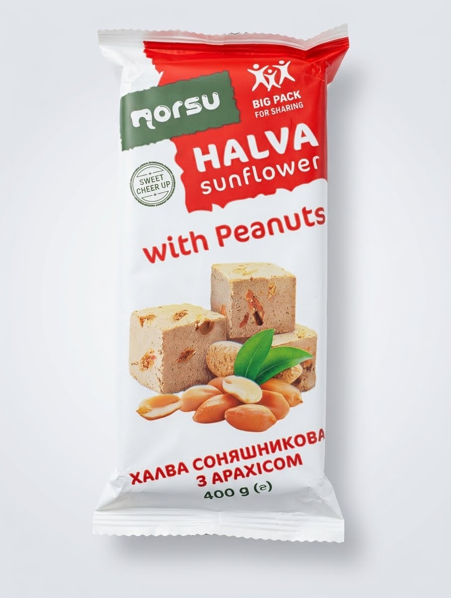 Sunflower Halva with Peanuts, "Norsu", 400g
