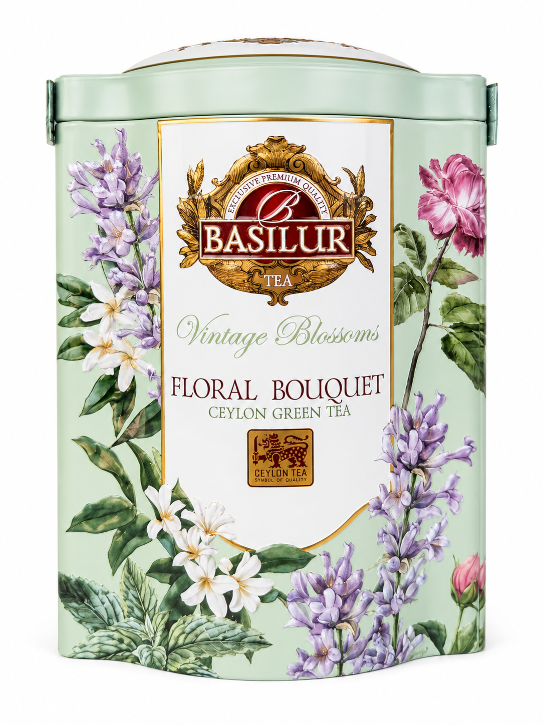 Ceylon Green Tea Floral Bouquet, Vintage Blossoms - Basilur, 100g, Tin