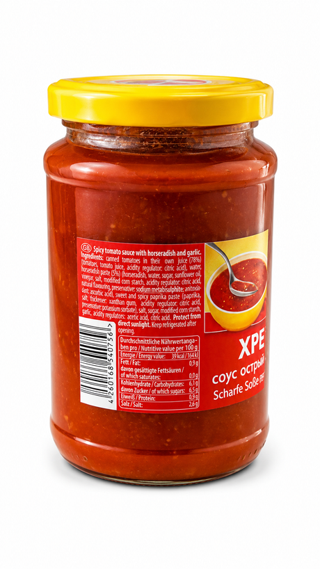 Hrenovina Hot Horseradish & Garlic Sauce - Leis 370ml