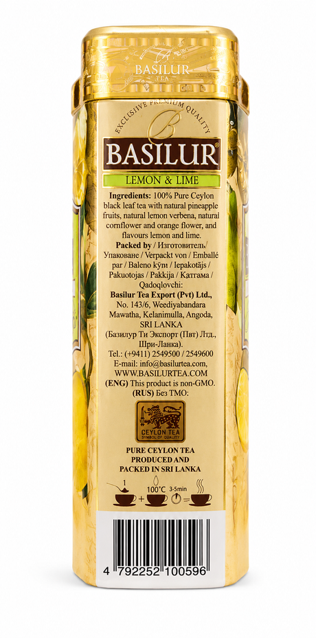 Ceylon Black Tea Lemon & Lime, Magic Fruits - Basilur, 100g