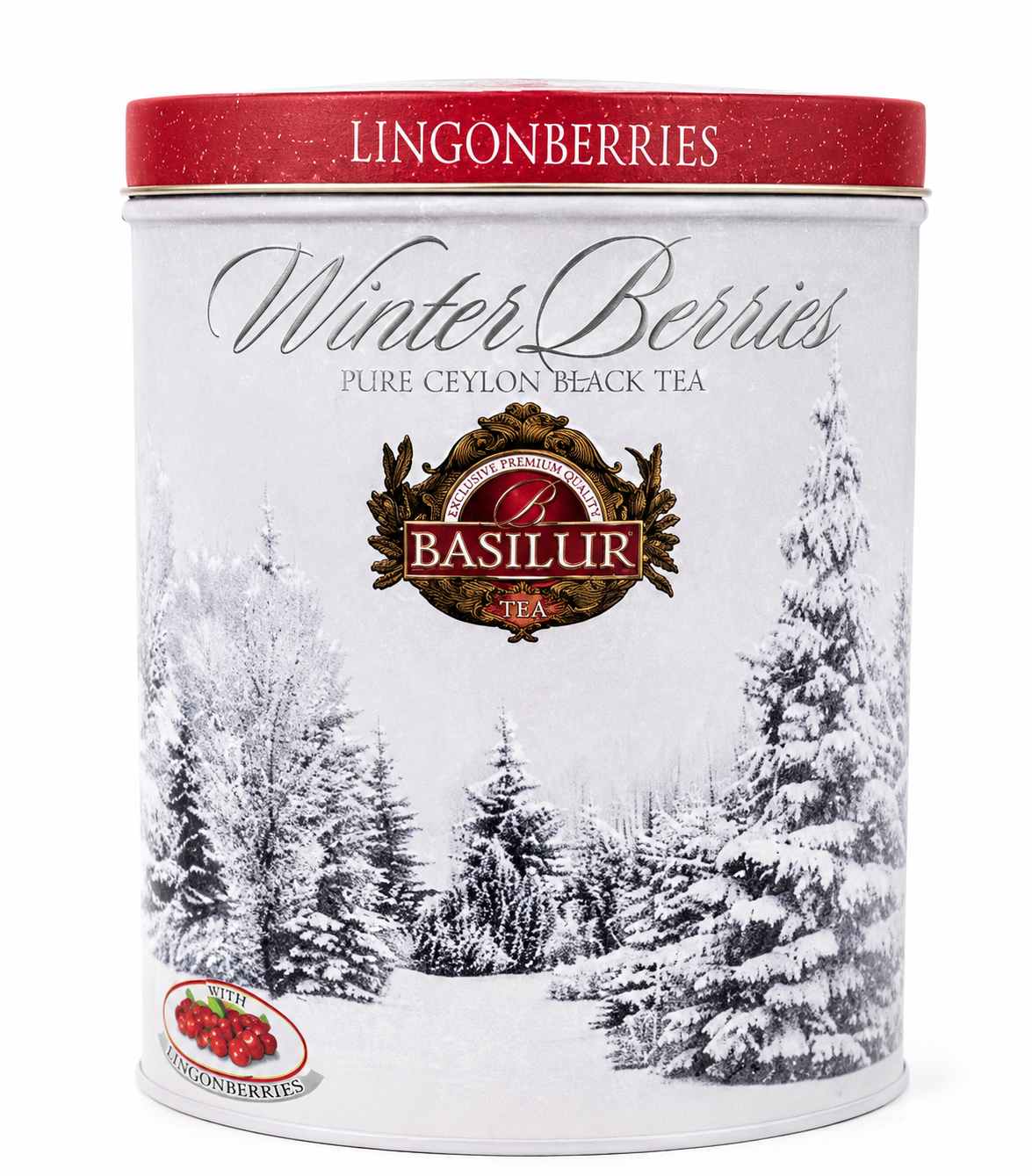 Pure Ceylon Black Tea, Winter Berries (Lingonberries) - Basilur,  100g