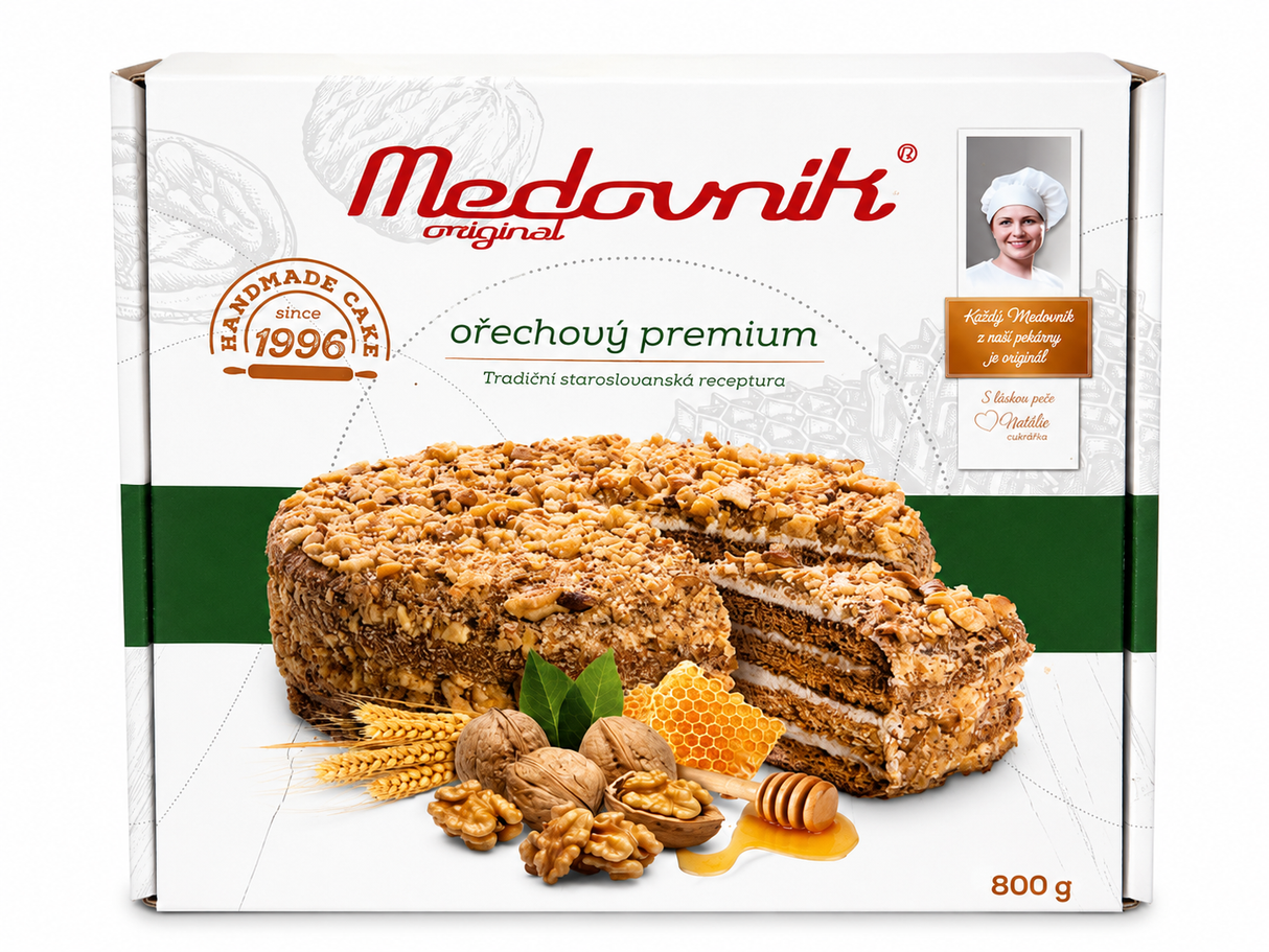 Honey Cake, Medovnik Premium Nutty 800g