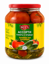 Mixed Tomatoes & Cucumbers - Traditsii Vkusa 1.65kg