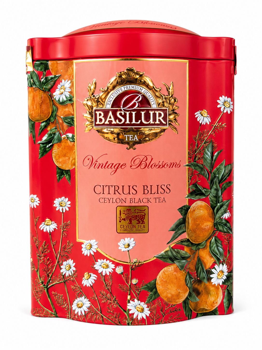 Ceylon Black Tea Citrus Bliss, Vintage Blossoms - Basilur 100g Loose Leaf Tea in a Tin