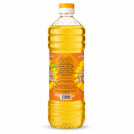 Unrefined Sunflower Oil, Zolotaya Semechka, 1L