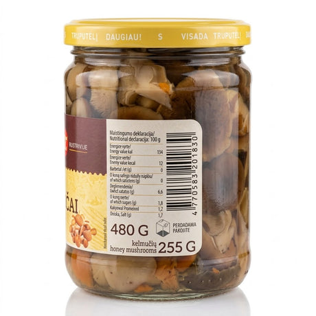 Marinated Honey Mushrooms, Whole - Kedainiu 480g