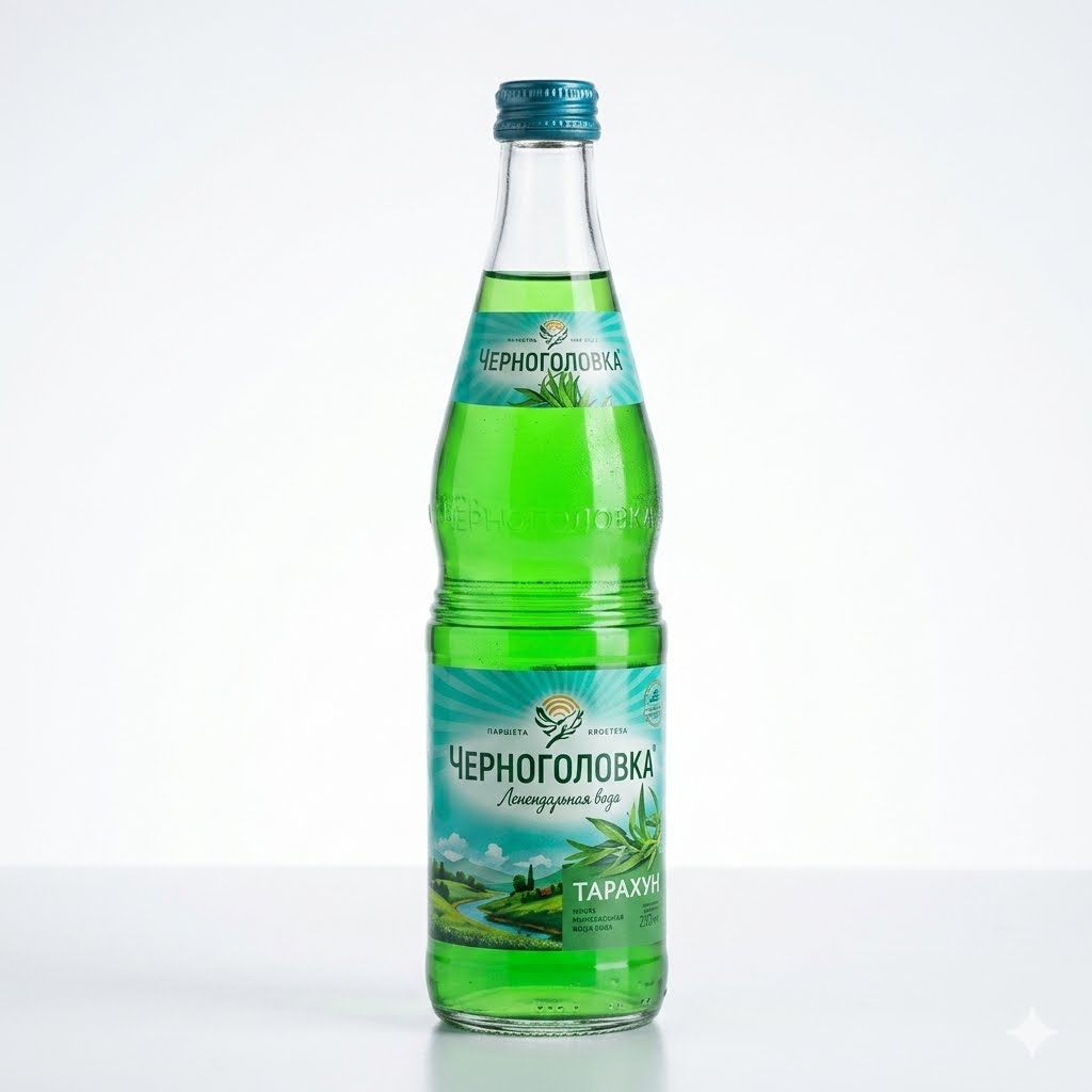 Tarhun (Tarragon) Soft Drink - Chernogolovka 0.5L