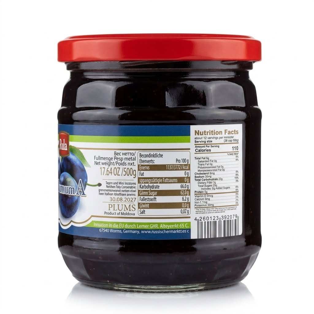 Plum Jam - Traditsii Vkusa 500g