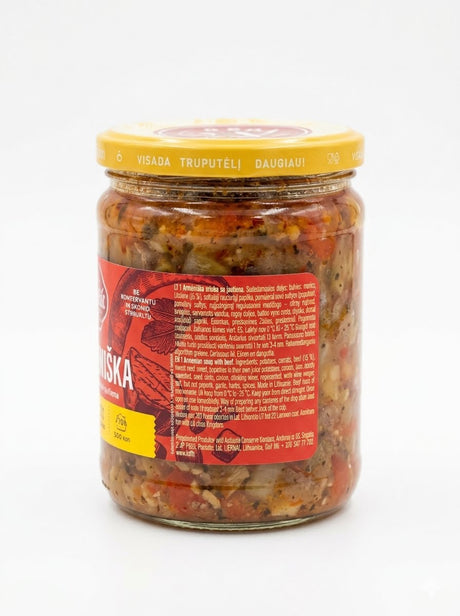 Armenian Beef Soup in a Glass Jar - Kedainiu 480g