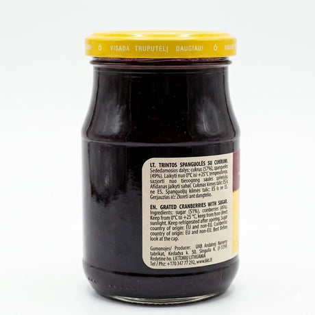 Grated Cranberries with Sugar - Kedainiu 420g