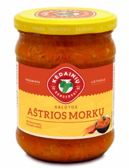 Spicy Carrot Salad in Jar - Kedainiu Konservai 480g